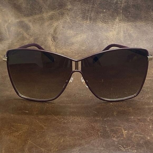 Gucci GG 4207/S Oversized Butterfly Sunglasses Purple Brown Gradient NEW - Picture 1 of 9